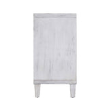 Accent Cabinet Sideboard Buffet Wooden Four Door Storage Unit 60x32in White