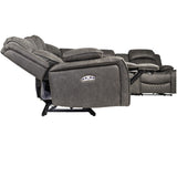 Power Motion Reclining Sectional Set With Console