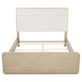 Mirador - Queen Panel Bed With Upholstered Headboard - Light Oak
