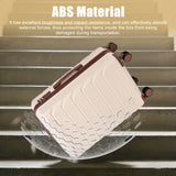Hard Shell Luggage With Scratch Resistant Surface, 4 Wheels, Combination Lock & Side Hooks