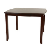 7 Piece Counter Height Dining Set With Butterfly Leaf Table And Chairs - Brown / Espresso