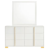 6 Drawer Dresser With Mirror - White