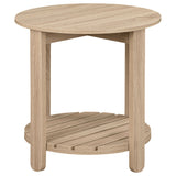 Brookson - Round 2 Piece Coffee And End Table Set - Natural