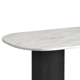 Sylvie - 7 Piece Standard Height Dining Set (Oval Table And Six Chairs) - Black With Grain