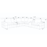 Large - Arm Upholstery Modular Sectional With Custom Configuration - Olive Green