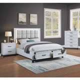 Bedroom Set, Bed With Drawers And Upholstered Headboard LED Lighting - 3 Piece Bedroom Sets available at Alpine Outlets in Denver