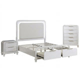 Bedroom Sets With LED Lights And Panel Headboard - 3 Piece Bedroom Sets available at Alpine Outlets in Denver