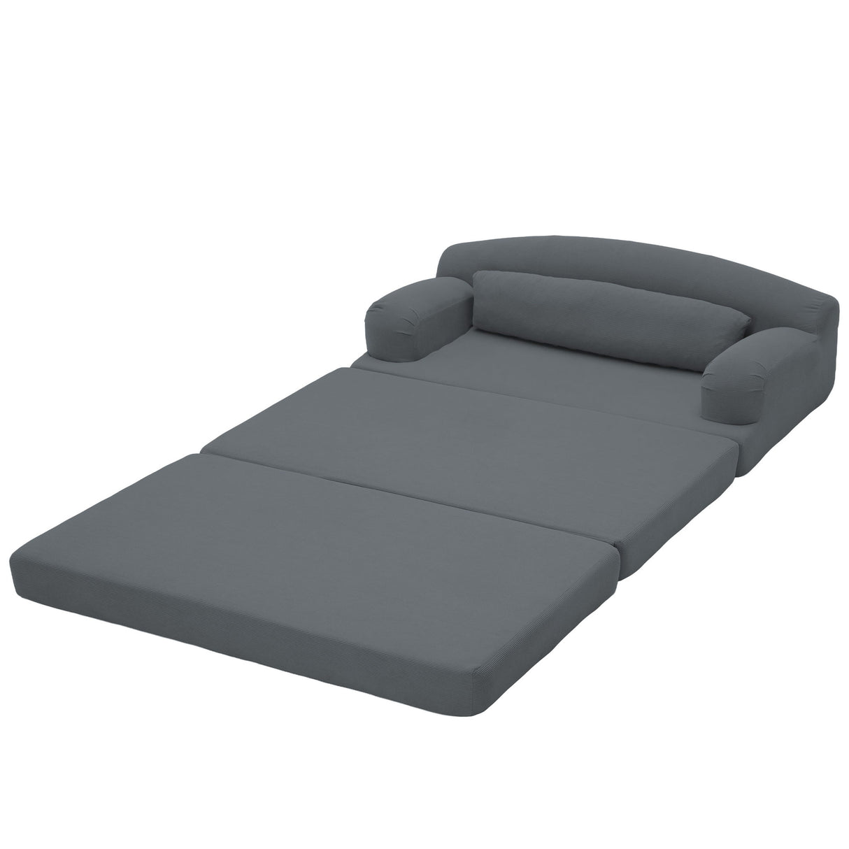 2 Seater Sofa Bed, Compact Foldable Floor Couch