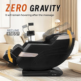 Massage Chair Recliner & Zero Gravity With Full Body Air Pressure - Black