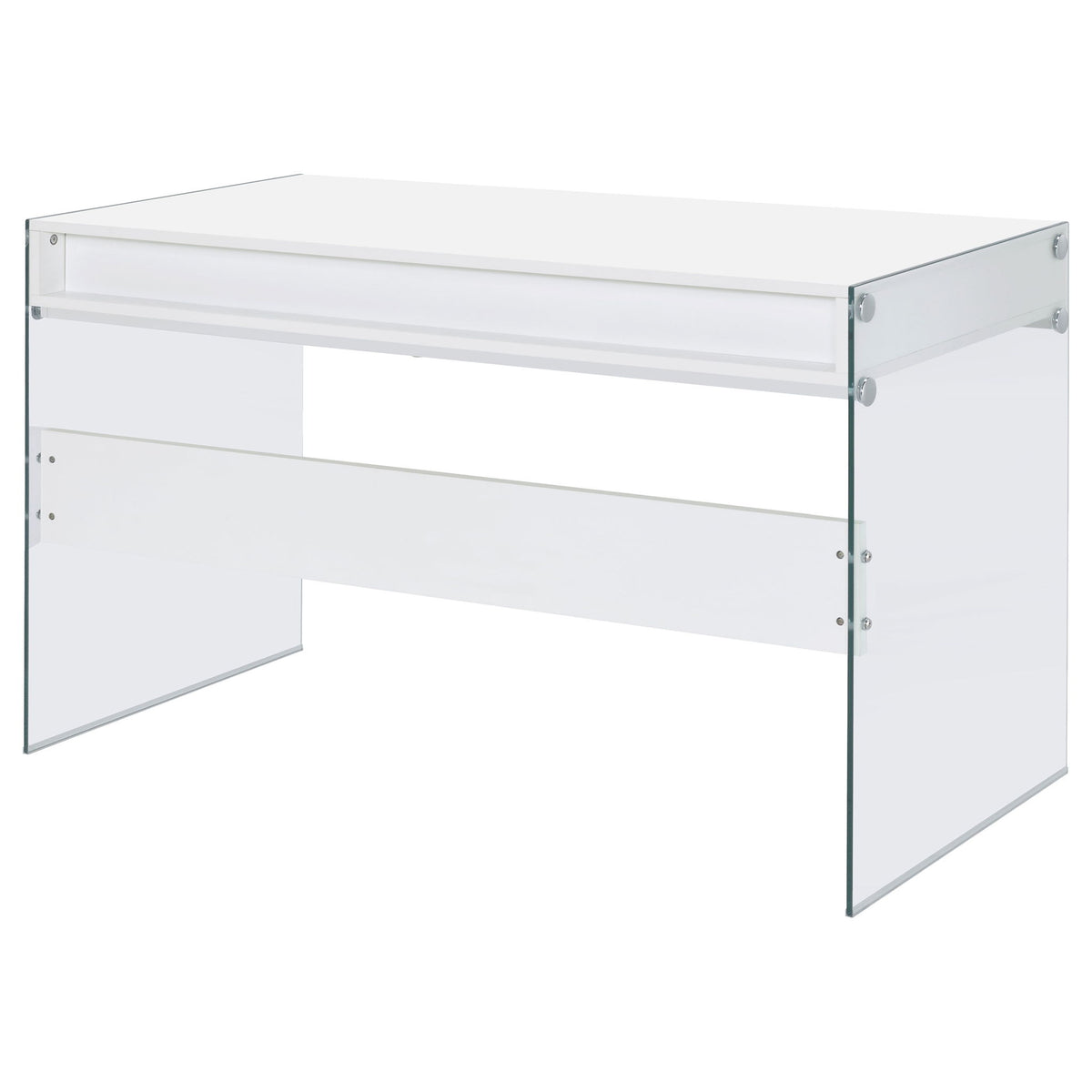 Barretta - 2 Drawer Writing Desk - Gloss White