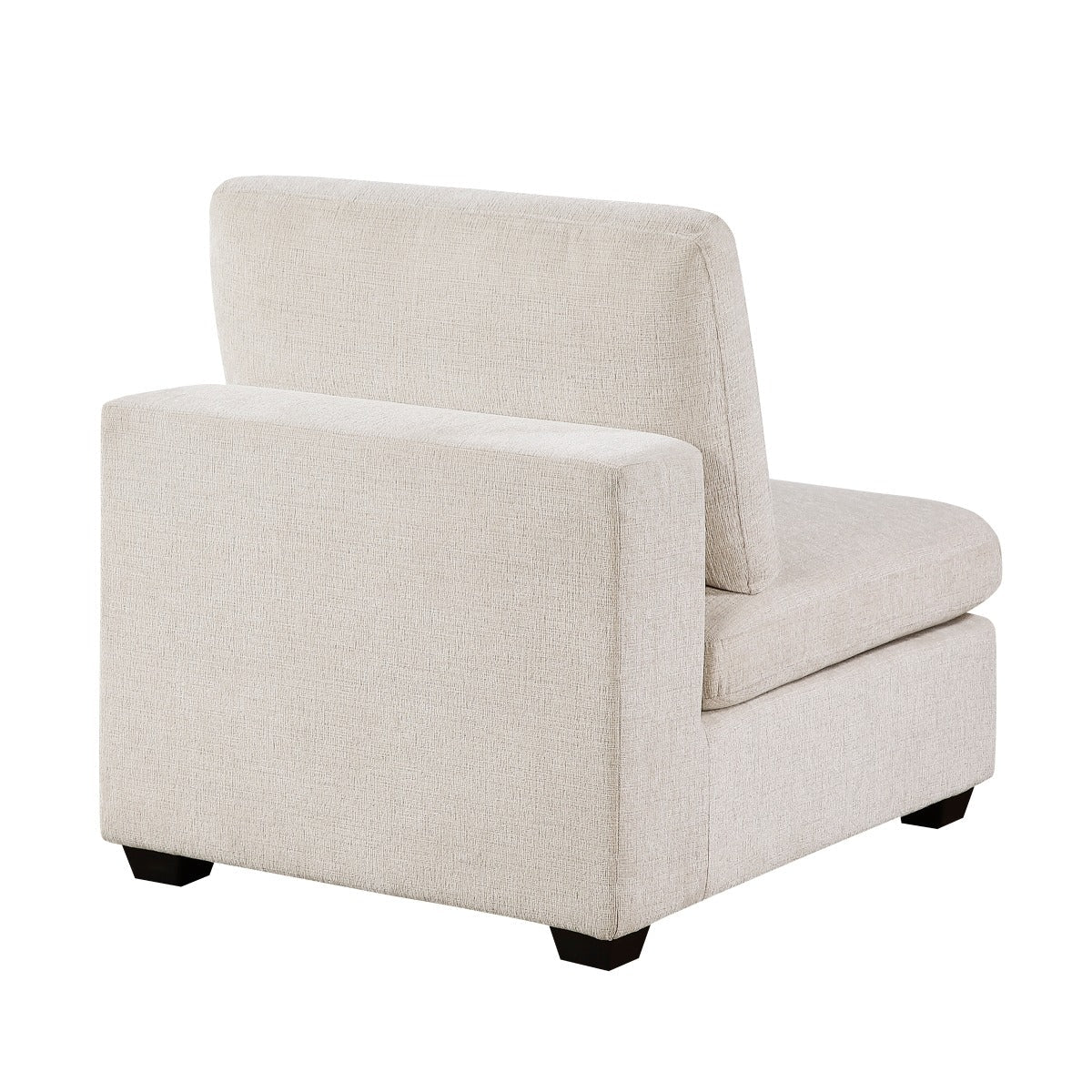 Beige Chenille Modular Armless Chair - 🟢 Armless Chairs available at Alpine Outlets in Denver