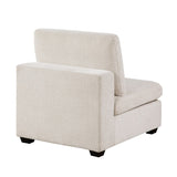 Beige Chenille Modular Armless Chair - 🟢 Armless Chairs available at Alpine Outlets in Denver