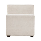 Beige Chenille Modular Armless Chair - 🟢 Armless Chairs available at Alpine Outlets in Denver