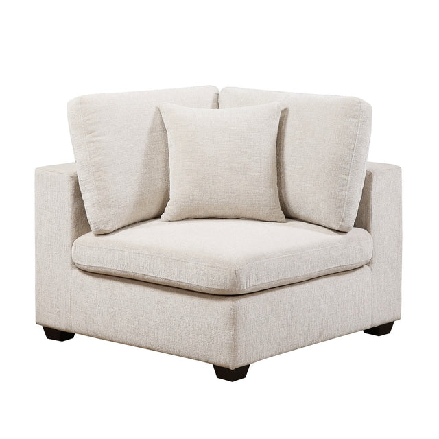 Beige Chenille Modular Corner Seat - 🟢 Corner Chairs available at Alpine Outlets in Denver