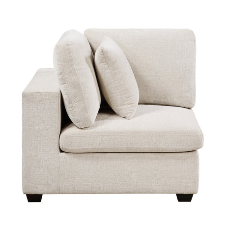 Beige Chenille Modular Corner Seat - 🟢 Corner Chairs available at Alpine Outlets in Denver