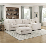 Beige Chenille Modular Corner Seat - 🟢 Corner Chairs available at Alpine Outlets in Denver