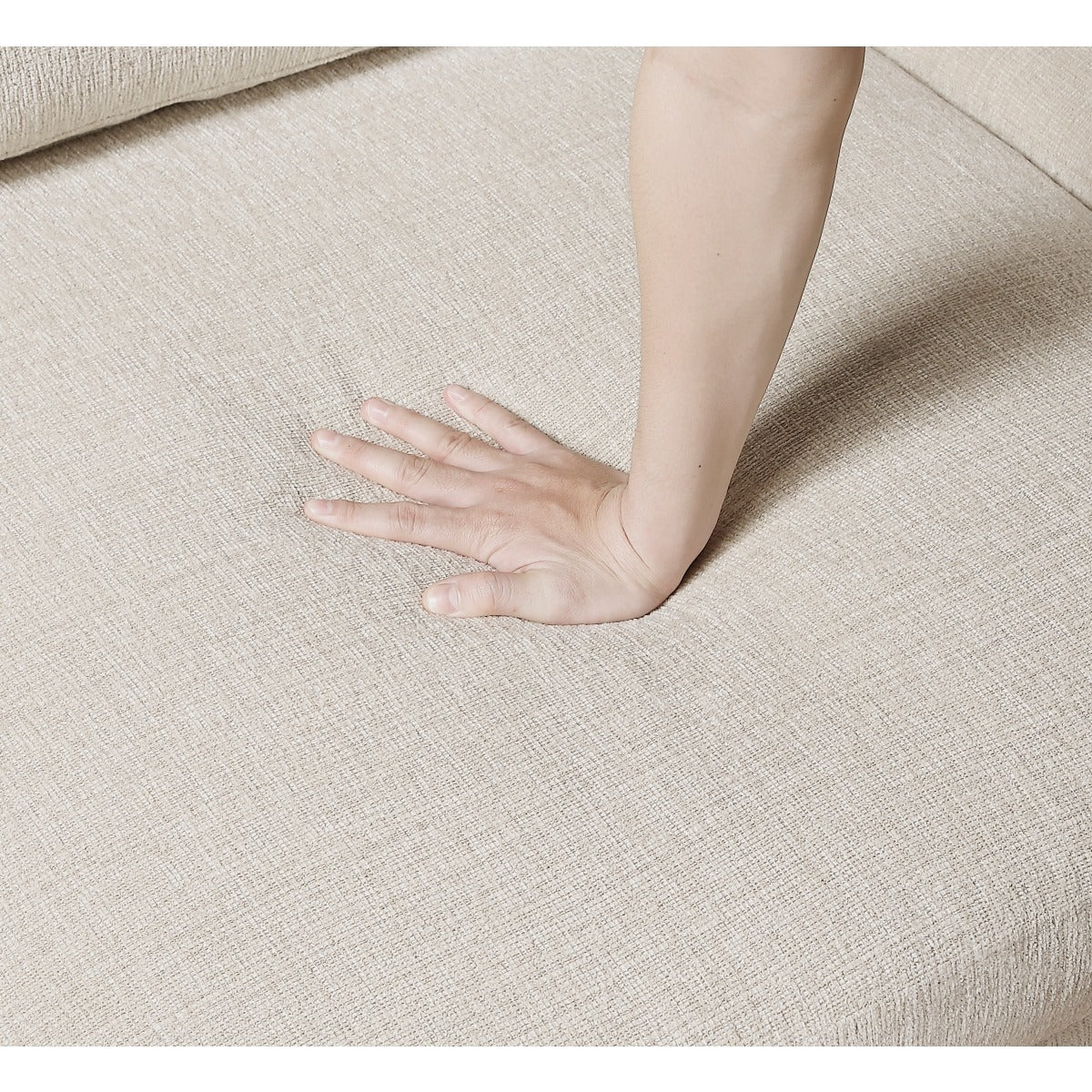 Beige Chenille Modular Ottoman - 🟢 Ottomans available at Alpine Outlets in Denver