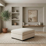 Beige Chenille Modular Ottoman - 🟢 Ottomans available at Alpine Outlets in Denver