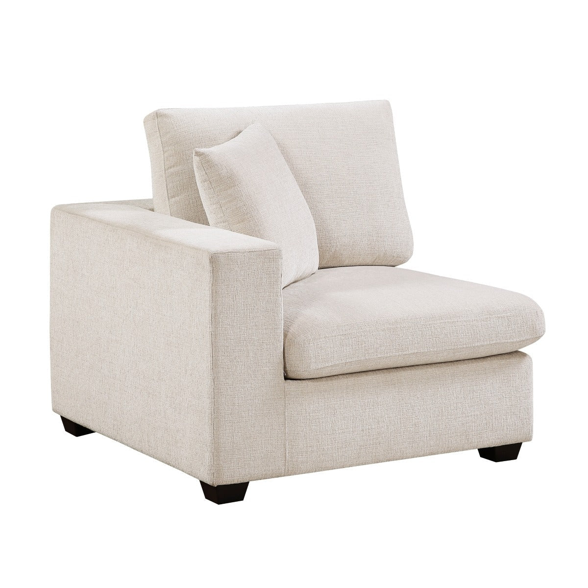 Beige Chenille Reversible One - Arm Modular Chair - 🟢 Arm Chairs available at Alpine Outlets in Denver