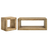 Benton 2 - Piece Solid Mango Coffee and End Table Set Natural - Coffee Table Sets available at Alpine Outlets in Denver