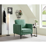 Elements Rae Lavish Green Velvet Accent Chair