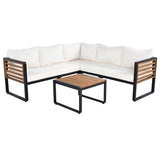 4-Piece Outdoor Beige Conversation Set