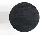 Jasper - Wide Round Dining Table - Black