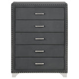 5 Drawer Bedroom Chest With Crystal Pulls