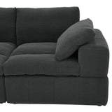 Sectional, Large Arms, Toss Pillows Included