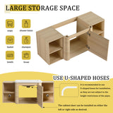 Wall Mounted Bathroom Vanity With Sink, Storage Shelves & Soft Close Door