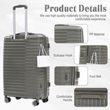 4 Piece Luggage Set, Combination Lock