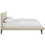 Biscuit Tufted Performance Velvet Queen Platform Bed - Platform Bed available at Alpine Outlets in Denver