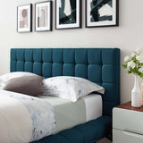 Biscuit Tufted Performance Velvet Queen Platform Bed - Platform Bed available at Alpine Outlets in Denver