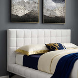 Biscuit Tufted Performance Velvet Queen Platform Bed - Platform Bed available at Alpine Outlets in Denver