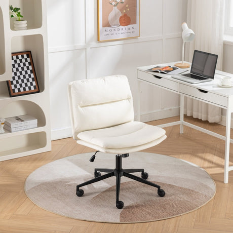 Bizerte Adjustable Swivel Criss Cross Chair with Wide Seat - Office Furniture - Alpine Outlets