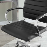Black Highback Office Chair – Chrome Frame - Workspace - Alpine Outlets