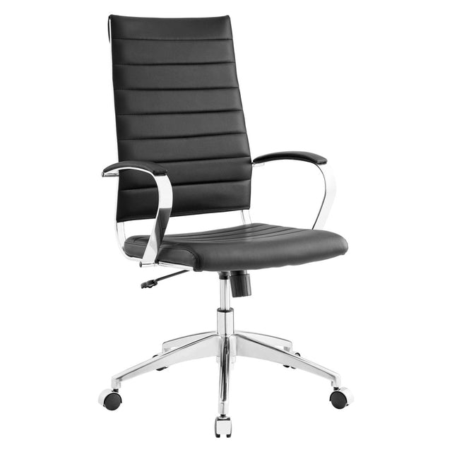 Black Highback Office Chair – Chrome Frame - Workspace - Alpine Outlets