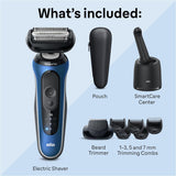 Braun 6175cc kit with shaver, pouch, SmartCare Center, beard trimmer and five combs