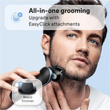 Braun 6175cc EasyClick beard trimmer attachment in use