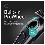 Braun AIO3430 precision wheel with 20 length settings