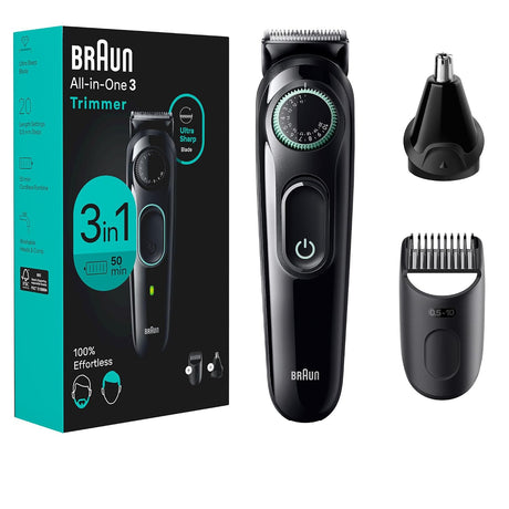 Braun Series 3 AIO3430 3-in-1 Beard, Ear & Nose Trimmer