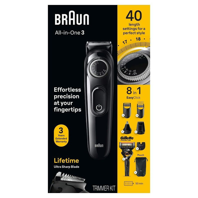 Braun Series 3 AIO3470 8-in-1 Grooming Kit