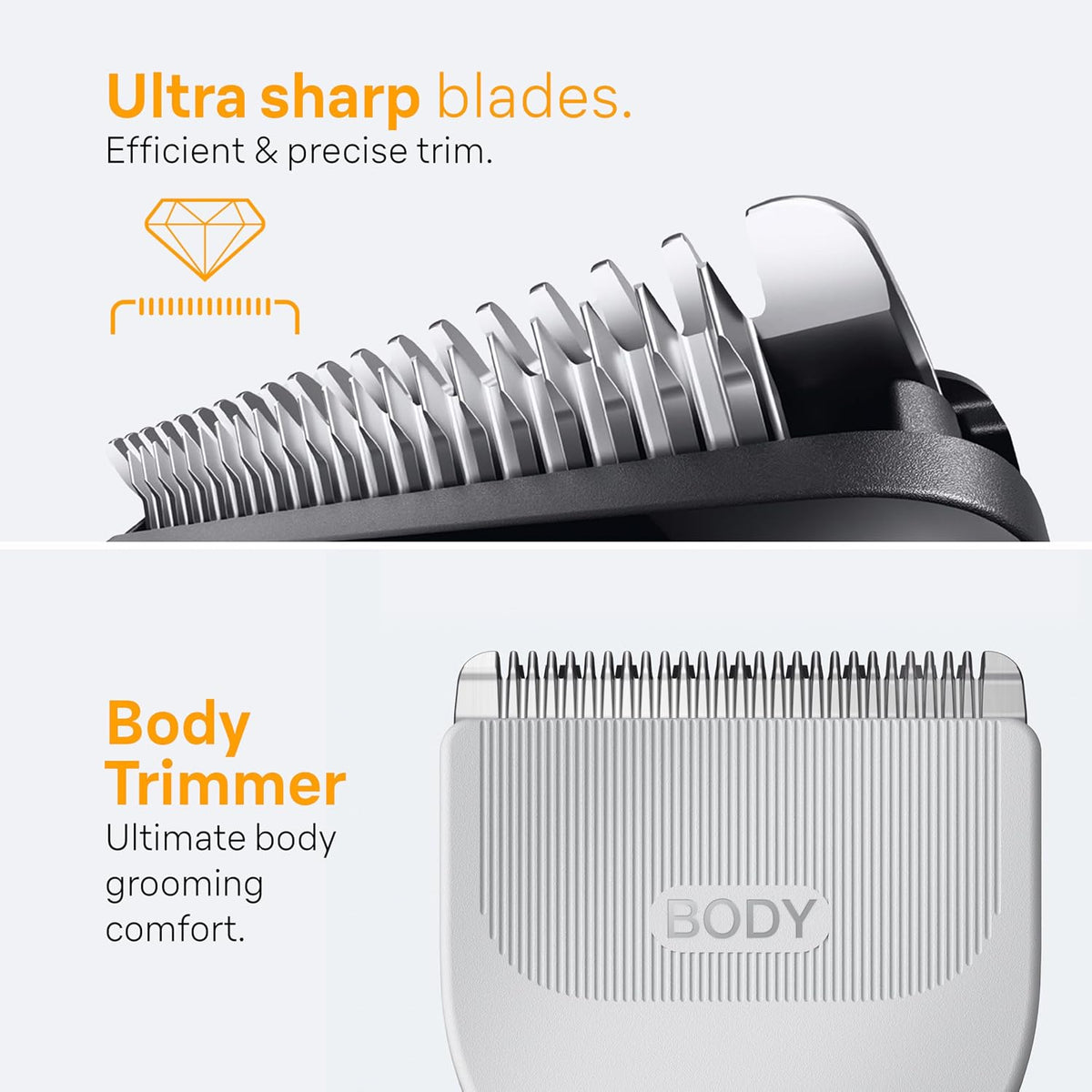 Braun AIO5490 trimming blade and body grooming head