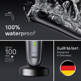 Braun AIO7440 waterproof design and 100-minute cordless runtime