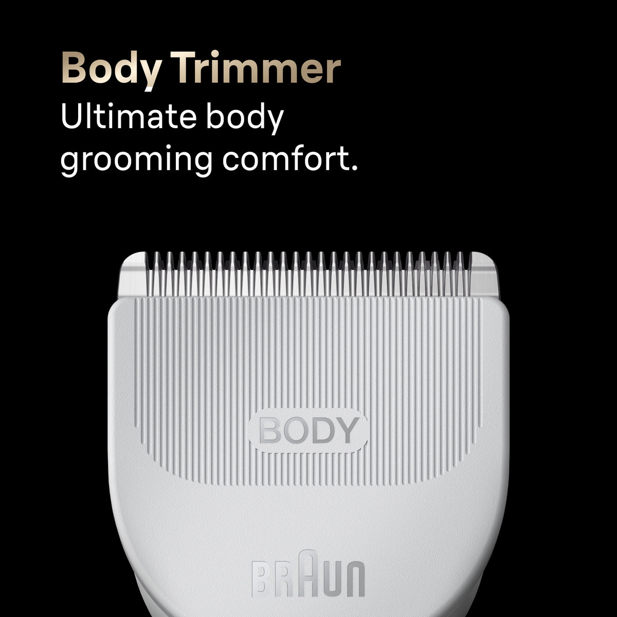 Braun AIO9430 included body trimmer attachment