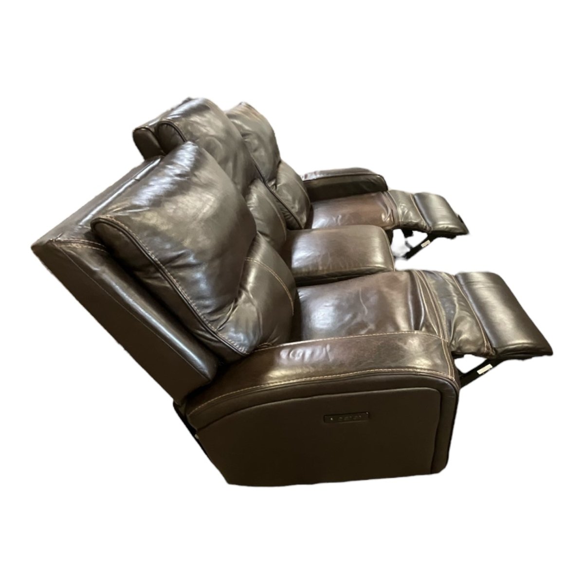 Brown Leather Electric Recliner - available at Alpine Outlets in Denver