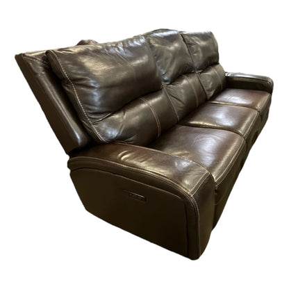 Brown Leather Electric Recliner - available at Alpine Outlets in Denver