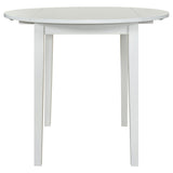 Bucknell 3-Piece Round Drop Leaf Dining Set in White - Dining Room Sets available at Alpine Outlets in Denver