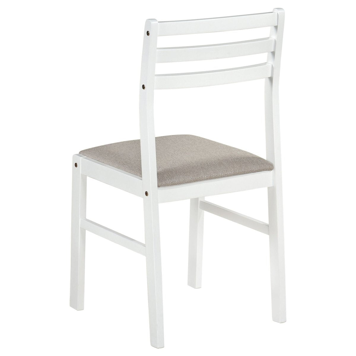 Bucknell 3-Piece Round Drop Leaf Dining Set in White - Dining Room Sets available at Alpine Outlets in Denver