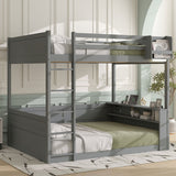 Bunk Bed With Built In Shelves, Storage Box, LED Light And USB Charging Station - Bunk Beds available at Alpine Outlets in Denver